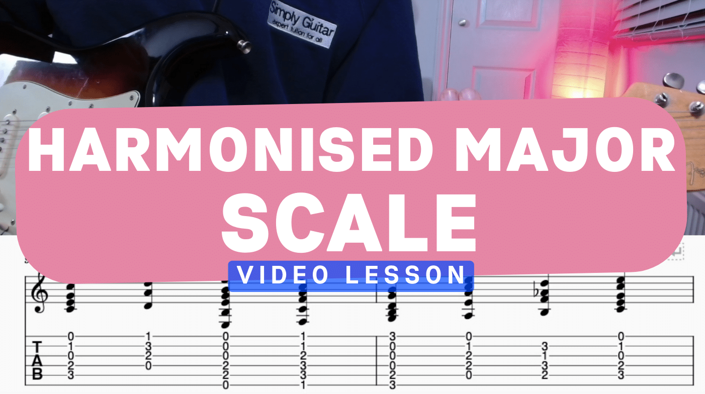 Harmonised Major Scale (C Major Open)