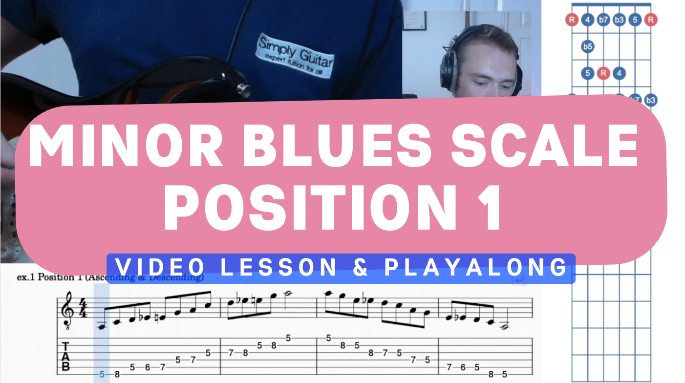 First Position of the Minor Blues Scale: Blues Journey Begins