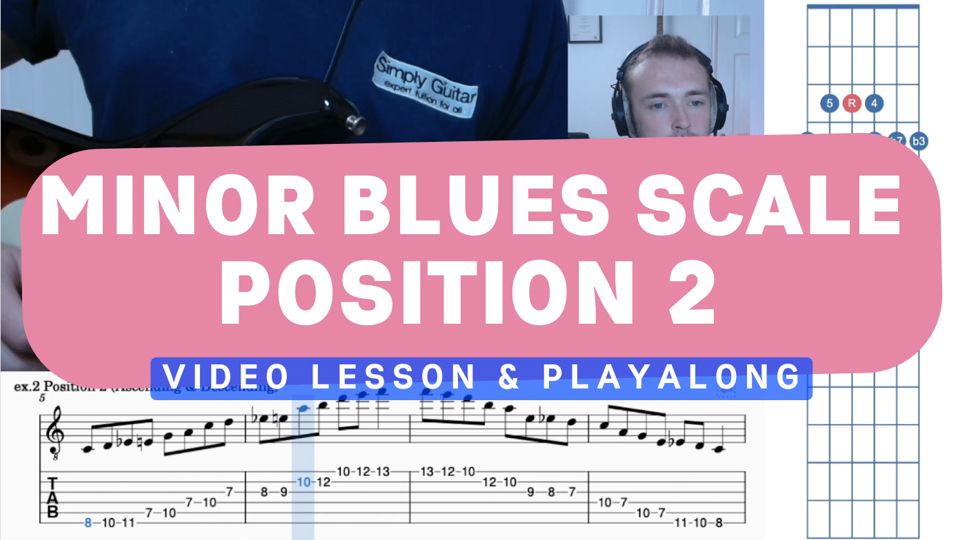 Second Position of the Minor Blues Scale: Moving up!