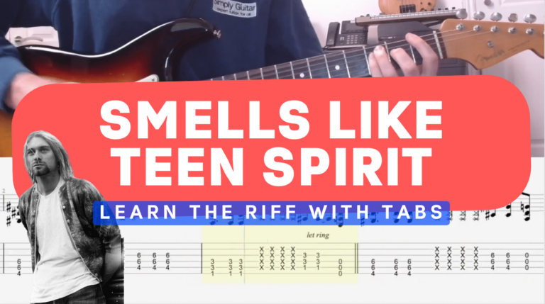 Smells like Teen Spirit Guitar Lesson with Tabs Cover Image