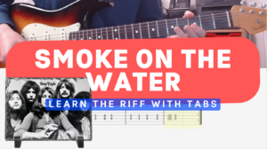 Smoke On The Water Guitar Lesson with Tabs Cover Photo