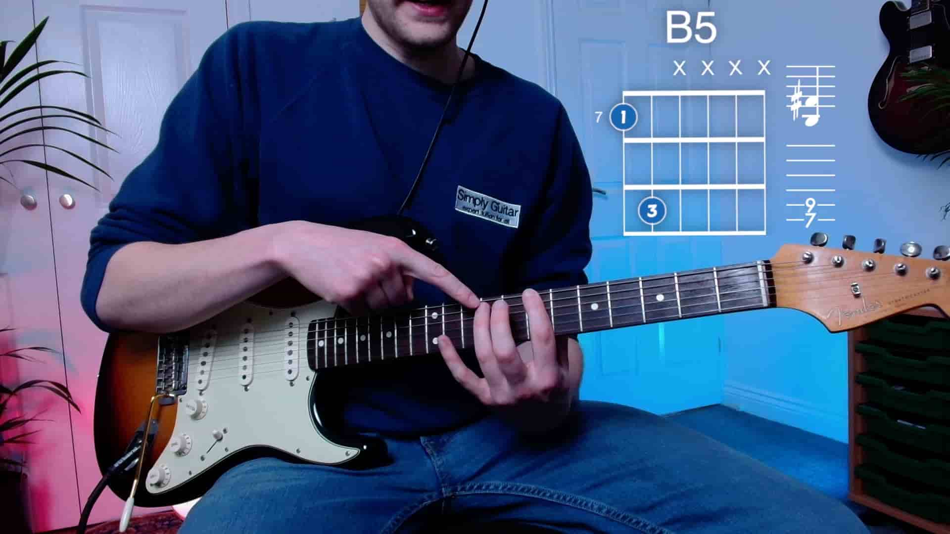 B5 (E String Root) Two String Voicing