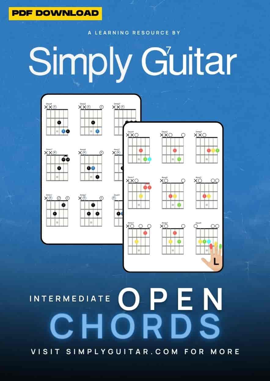 7th and Suspended Intermediate Open Chords