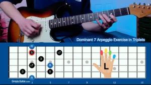 Dominant 7 Arpeggios in Triplets